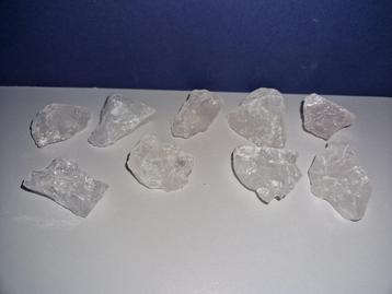 edelsteen mineraal kwarts bergkristal 8 stukken beschikbaar voor biedingen