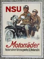 nsu motorrader poster, Rechthoekig Staand, Ophalen of Verzenden, Zo goed als nieuw, Canvas of Doek