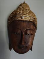 Mooi houten Thaise Boeddha masker., Ophalen of Verzenden, Zo goed als nieuw