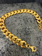 Prachtige 14 karaats gouden cuban armband, Ophalen of Verzenden, Nieuw, Goud