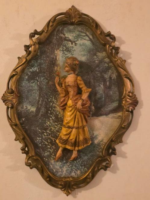 Antiek Italiaanse 3d wall art, Antiek en Kunst, Antiek | Religie, Ophalen of Verzenden