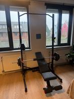 Fitnessbank decathlon 900 met toebehoren, Ophalen, Krachtstation, Zo goed als nieuw, Metaal