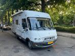 Hymer B524, klaar en reiswaardig!, Caravans en Kamperen, Campers, Particulier, Integraal, Hymer
