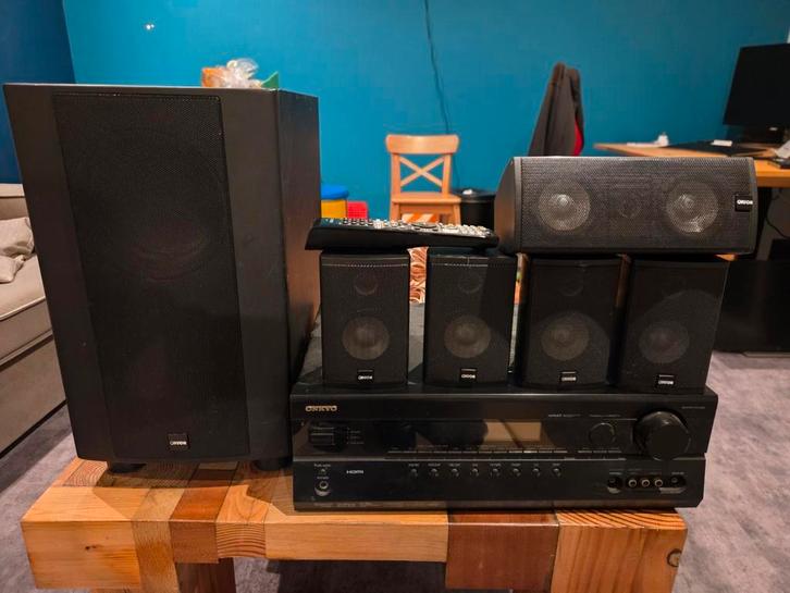 Onkyo TX-SR507 reciever met CANTON 5.1 speakerset, Audio, Tv en Foto, Home Cinema-sets, Gebruikt, Overige spelers, 5.1-systeem
