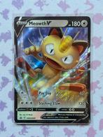 Meowth V SWSH004 Pokémon Sword & Shield Black Star Promo, Ophalen of Verzenden, Nieuw, Losse kaart