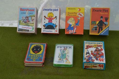 6 vintage Zwarte Piet kaartspellen: Bereboot, Doctor Snuggle, Verzamelen, Speelkaarten, Jokers en Kwartetten, Gebruikt, Kwartet(ten)