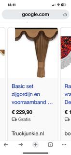 Vrachtwagen cabine gordijnen en voorraam band, Auto-onderdelen, Ophalen of Verzenden, Overige merken, Interieur en Bekleding