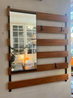 Vintage wandkapstok met spiegel, 1970's, Wandkapstok, Gebruikt, Onbekend, Ophalen of Verzenden
