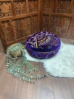 Vloerkussen / Loungekussen / Meditatie kussen / 40x20cm, Huis en Inrichting, ., Paars, Rond, Nieuw