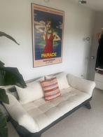 Scandinavische bank zwart houten frame - futon - slaapbank, Huis en Inrichting, Banken | Bankstellen, Ophalen, Scandinavisch en Japans