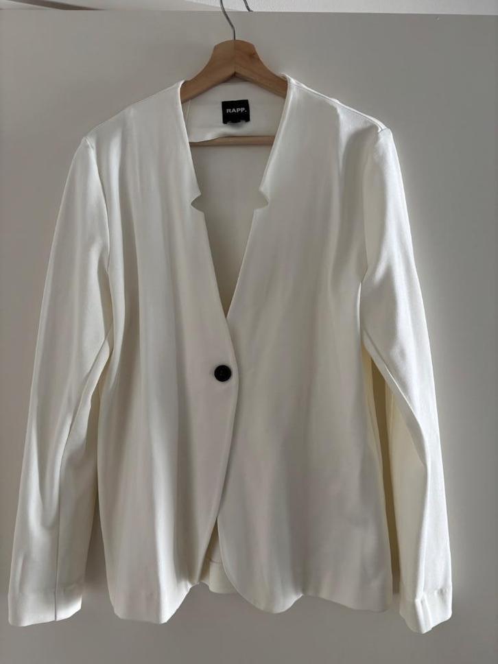 Rapp style blazer / colbert maat 42 wit, Kleding | Dames, Jasjes, Kostuums en Pakken, Nieuw, Jasje, Maat 42/44 (L), Wit, Verzenden