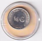 Curacao 1/4 Gulden 1944 PD Zeer Fraai, Postzegels en Munten, Munten | Nederland, Verzenden, Zilver, 25 cent, Koningin Wilhelmina