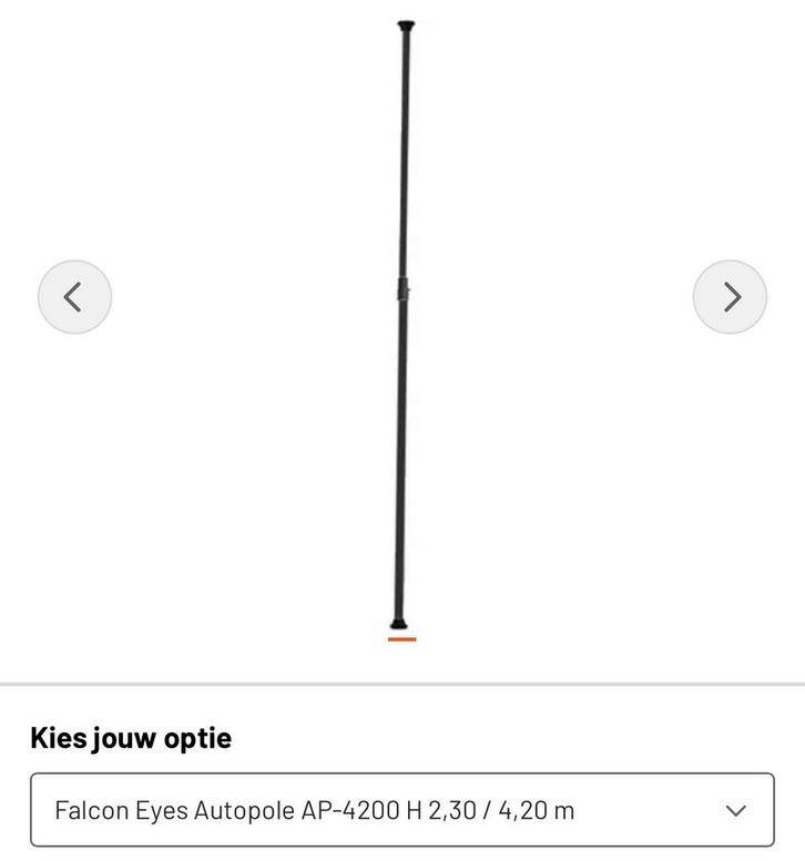 2x Falcon Eyes Autopole AP-4200, Audio, Tv en Foto, Fotografie | Fotostudio en Toebehoren, Zo goed als nieuw, Statief of Scherm