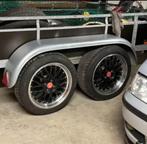 Dubbelasser met lier met velgen, Ophalen of Verzenden