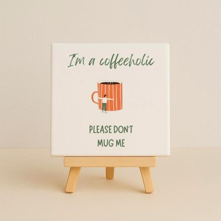 Wandtegeltje coffee, Huis en Inrichting, Woonaccessoires | Wanddecoraties, Nieuw, Ophalen of Verzenden