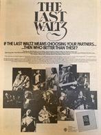 Paginagrote A3 advertentie THE BAND Last Waltz release, Ophalen of Verzenden