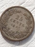 1895      25 cent, Postzegels en Munten, Munten | Nederland, Ophalen of Verzenden, Koningin Wilhelmina, 25 cent