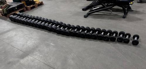 Eleiko Vaste Dumbells 4kg t/m 28kg , 2x38kg, Sport en Fitness, Fitnessmaterialen, Gebruikt, Dumbbell, Ophalen