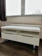 Designer tv meubel, zware kwaliteit, wit hoogglans, Huis en Inrichting, Kasten | Televisiemeubels, Ophalen, 100 tot 150 cm, Zo goed als nieuw