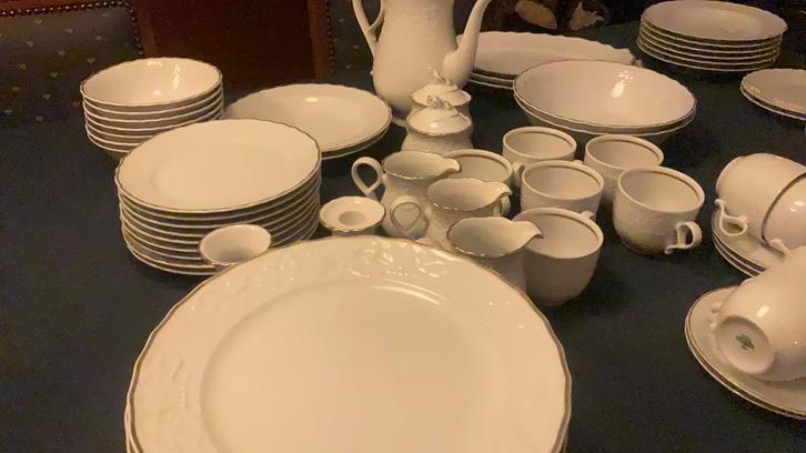 Mitterteich Bavaria Princess Gold servies/78 delig, Huis en Inrichting, Keuken | Servies, Gebruikt, Compleet servies, Overige stijlen