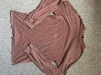 Bruin H&M Shirt XXS/XS/S Lange Mouw Oversized, Bruin, Ophalen of Verzenden, Lange mouw, Maat 34 (XS) of kleiner