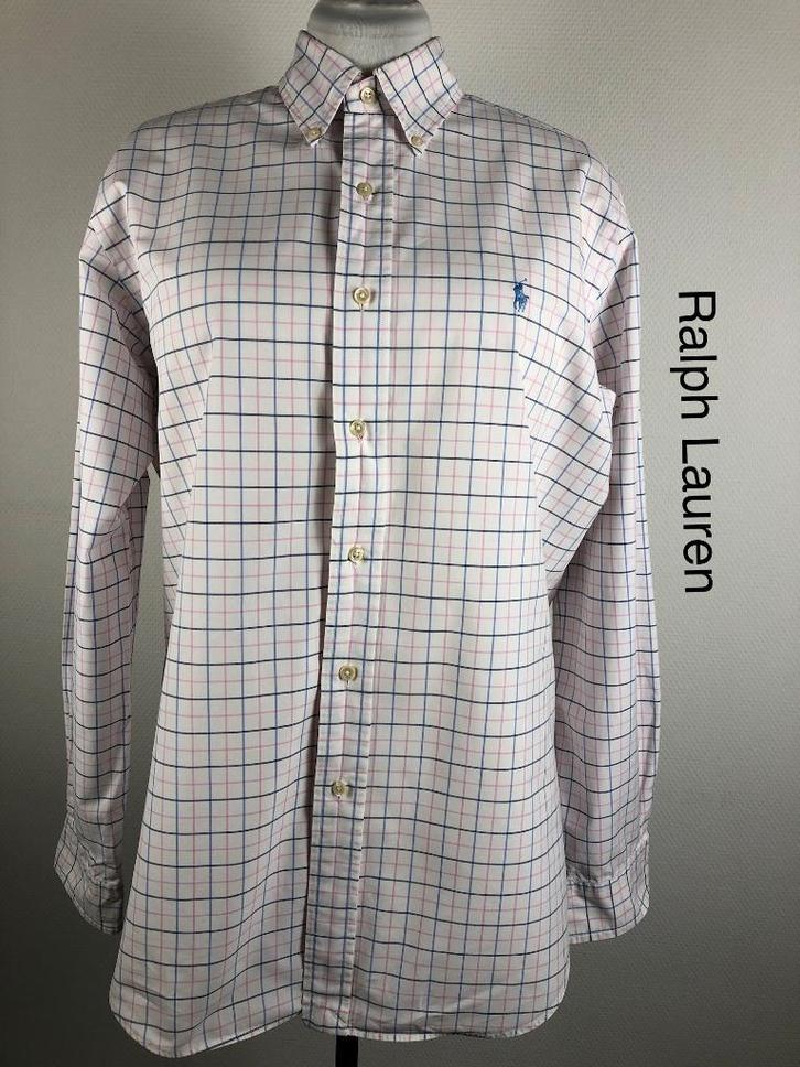 Ralph Lauren Overhemd 100% katoen {mt: L/Xl} 7381-18,1, Kleding | Heren, Overhemden, Zo goed als nieuw, Halswijdte 43/44 (XL)