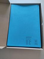 Vouwmap Qantore folio 240x360 blauw 50 stuks, Verzenden, Nieuw