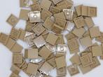 100 Lego tegels dark tan, Ophalen of Verzenden, Nieuw, Lego