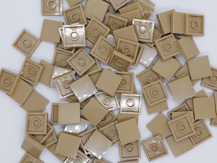 100 Lego tegels dark tan, Kinderen en Baby's, Speelgoed | Duplo en Lego, Nieuw, Lego, Ophalen of Verzenden