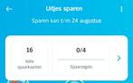 16 spaarkaarten AH uitjeszegels 2e kaartje gratis.Per stuk, Albert Heijn, Ophalen