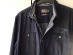 Spijkerblouse Garcia maat L nieuw donkerblauw model slimfit, Nieuw, Ophalen of Verzenden, Halswijdte 41/42 (L), Blauw