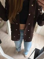 Studio Ambika blazer met hartjes studs, Maat 38/40 (M), Bruin, Nieuw, Ophalen of Verzenden