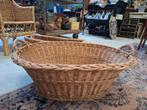 Franse brocante wasmand  XL / rieten mand, Ophalen