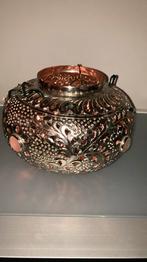 Prachtig zilver kleurig vaas/pot evt. met verlichting, Huis en Inrichting, Woonaccessoires | Schalen en Manden, Ophalen of Verzenden