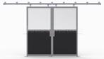 Dubbele schuifdeur | Glas | Staldeur | 43, Dieren en Toebehoren, Stalling, 4 paarden of pony's of meer