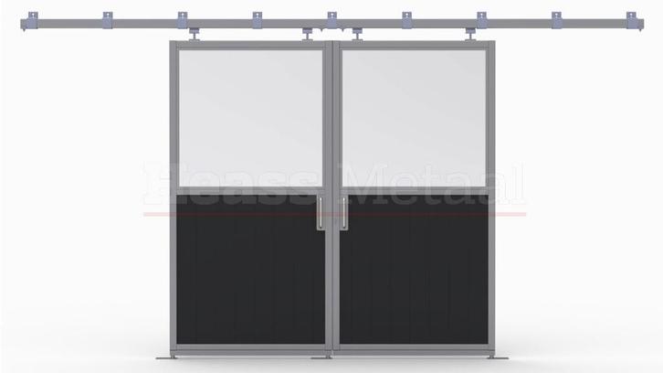 Dubbele schuifdeur | Glas | Staldeur | 43, Dieren en Toebehoren, Stalling en Weidegang, Stalling, 4 paarden of pony's of meer