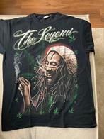 T-shirt Bob Marley, Ophalen, Maat 52/54 (L), Zwart, Fruit of the loom