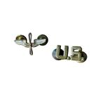 WWII US Collar Pin Set Air Force, Verzamelen, Militaria | Tweede Wereldoorlog, Ophalen of Verzenden, Luchtmacht, Amerika, Embleem of Badge
