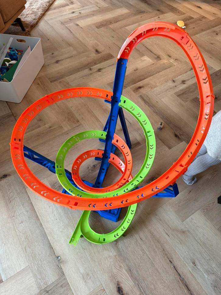 Hot Wheels Action Hyper-Speed Crash – Speelgoedvoertuig, Kinderen en Baby's, Speelgoed | Racebanen, Zo goed als nieuw, Handmatig