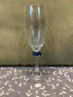 Frans champagneglas met blauwe bol (121223), Ophalen of Verzenden