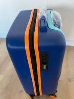 Action Reiskoffer - Blauw/Oranje, Sieraden, Tassen en Uiterlijk, Koffers, 50 tot 60 cm, Hard kunststof, Slot, Ophalen of Verzenden