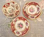 Coalport kop en schotel. Rood., Ophalen of Verzenden