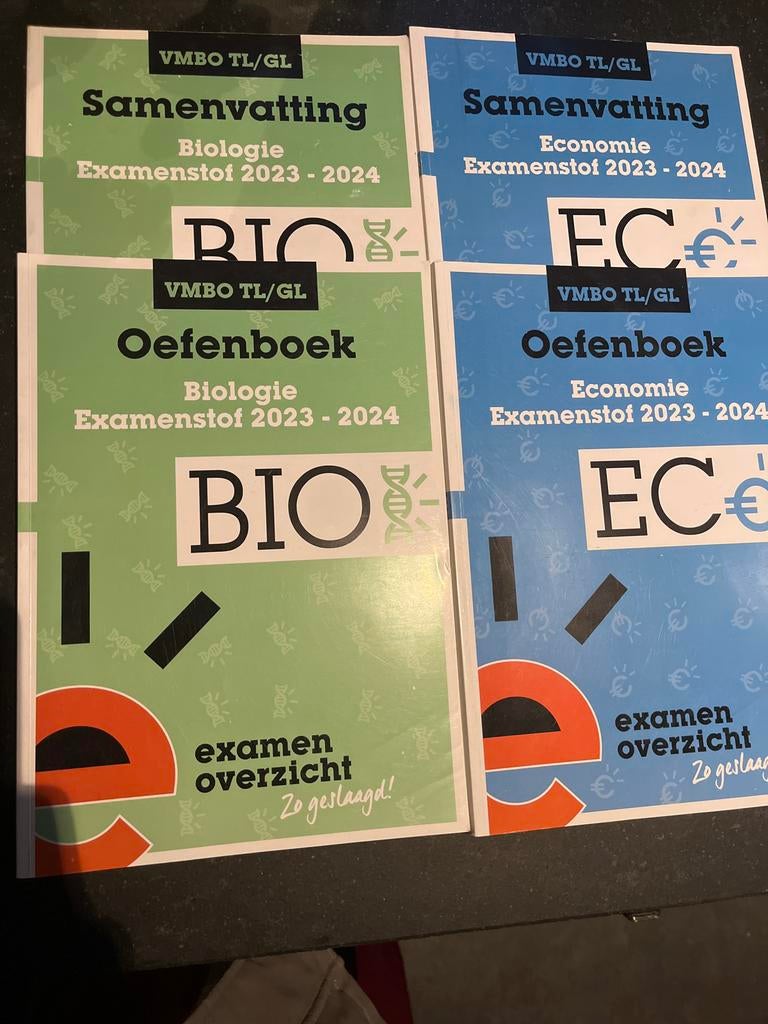 Samenvatting & Oefenboek Bio en Eco 2023-2024, Boeken, Ophalen, Zo goed als nieuw, Niet van toepassing