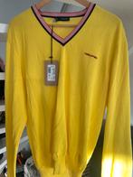 Dsquared v hals trui mt L, Kleding | Heren, Maat 52/54 (L), Dsquared2, Geel, Nieuw