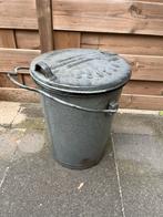Vintage Rotterdamse Vuilnisemmer Metaal, Huis en Inrichting, Woonaccessoires | Prullenbakken, Ophalen, Gebruikt, 50 tot 75 cm