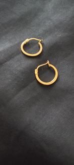 Gouden oorringen 14k winkel prijs € 129,- nu € 50,-, Sieraden, Tassen en Uiterlijk, Oorbellen, Ophalen, Gebruikt, Geel, Goud
