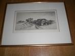 Ets   Maarten Langbroek  Welsum ijsseldijk, Antiek en Kunst, Ophalen of Verzenden