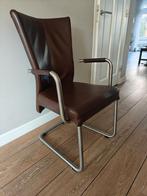6 eetkamerstoelen merk HVS, Huis en Inrichting, Ophalen, Gebruikt, Bruin, Design