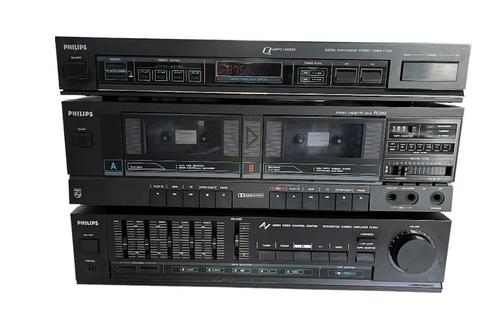 Philips set fa 564 / fc 582 / ft 561 , Audio, Tv en Foto, Stereo-sets, Zo goed als nieuw, Cassettedeck, Tuner of Radio, Philips