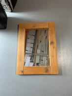 Steigerhouten spiegel, Ophalen, 50 tot 100 cm, Zo goed als nieuw, Minder dan 100 cm